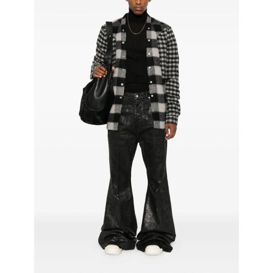 25FW 릭 오웬스 스트레이트 팬츠 RR02E1335 BMC 09 BLACK - RICK OWENS