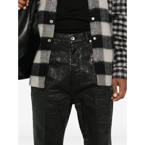 25FW 릭 오웬스 스트레이트 팬츠 RR02E1335 BMC 09 BLACK - RICK OWENS