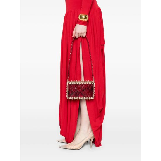 25FW 로산티카 클러치/파우치 B18213 SHELL SNAK RED RED BLACK - ROSANTICA