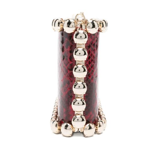 25FW 로산티카 클러치/파우치 B18213 SHELL SNAK RED RED BLACK - ROSANTICA