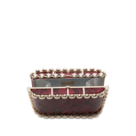 25FW 로산티카 클러치/파우치 B18213 SHELL SNAK RED RED BLACK - ROSANTICA