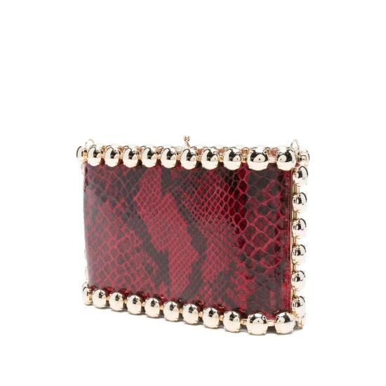 25FW 로산티카 클러치/파우치 B18213 SHELL SNAK RED RED BLACK - ROSANTICA