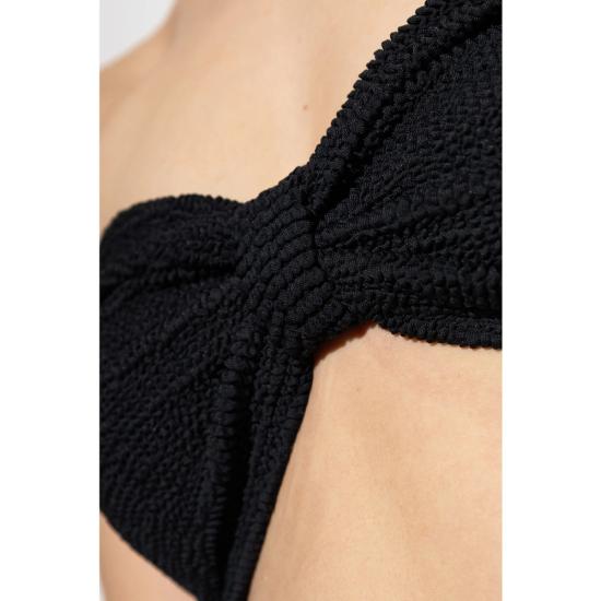 26SS 훈자 지 비키니 수영복 B TINA CR CRINKLE BLACK - HUNZA G