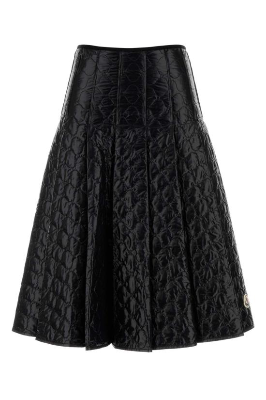 25FW 몽클레어 미디 스커트 K20932D00038597Z8 999 BLACK