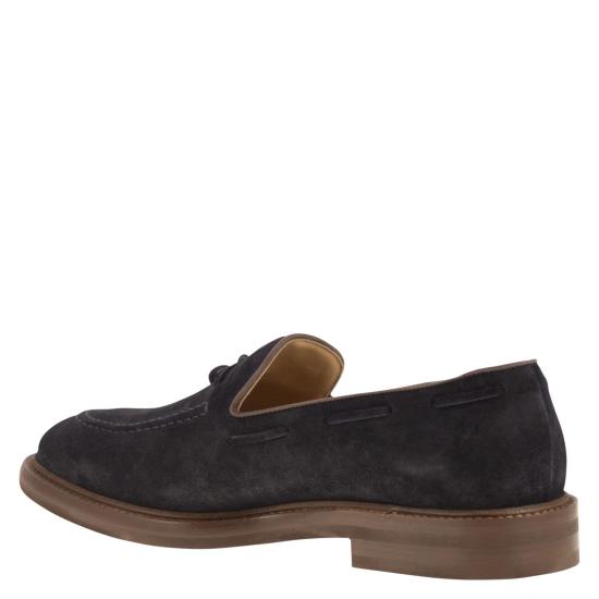 25FW 브루넬로 쿠치넬리 로퍼 MZUPEAK791 NIGHT BLUE - BRUNELLO CUCINELLI