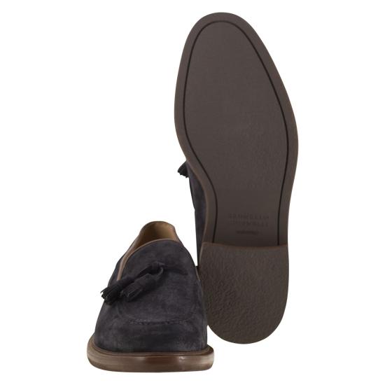 25FW 브루넬로 쿠치넬리 로퍼 MZUPEAK791 NIGHT BLUE - BRUNELLO CUCINELLI