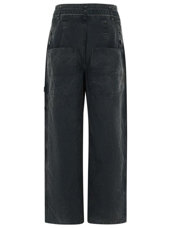 25FW 이자벨마랑에뚜왈 스트레이트 팬츠 PA0552FA C3G02E02FK Black - ISABEL MARANT ETOILE