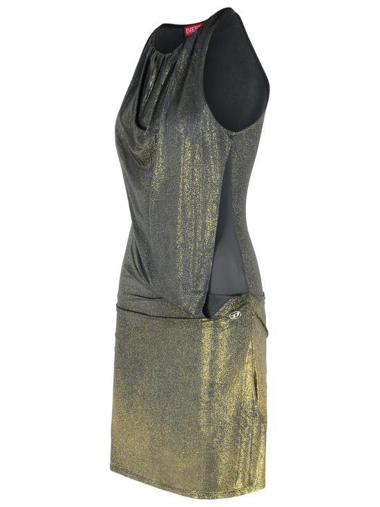 25FW 디젤 숏 원피스 A18560 0NKCU9AW Gold - DIESEL