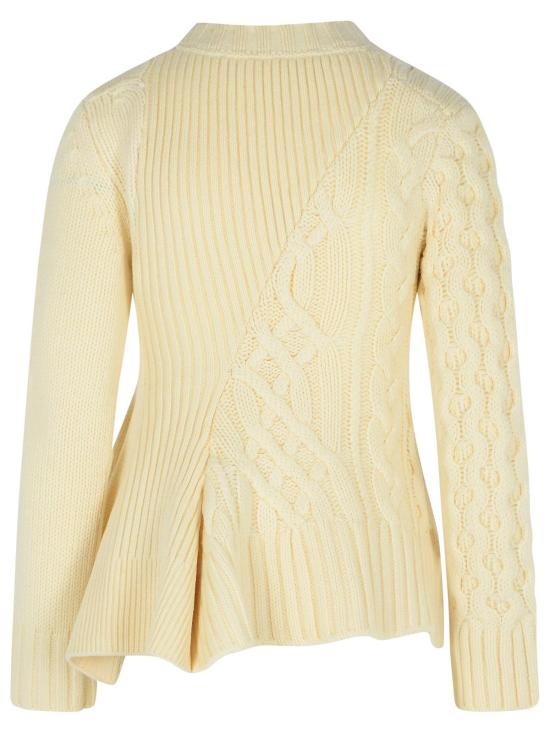 25FW 사카이 스웨터 25 08054151 Cream - SACAI