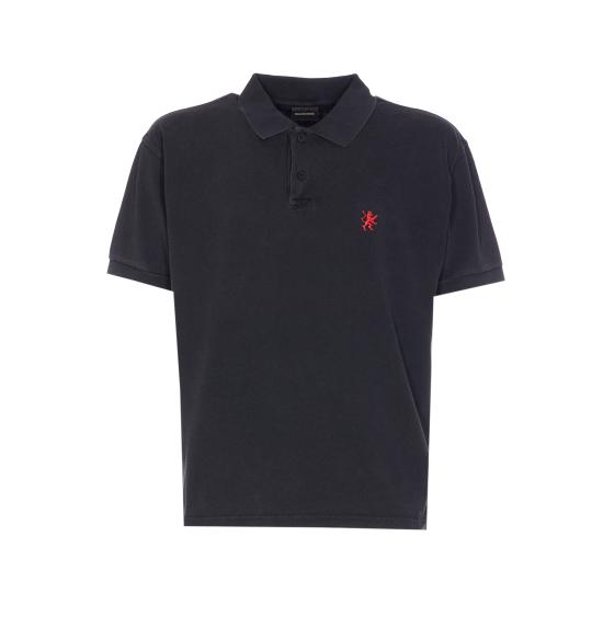 25FW 발렌시아가 폴로 티셔츠 850357 TTVH21055 Black