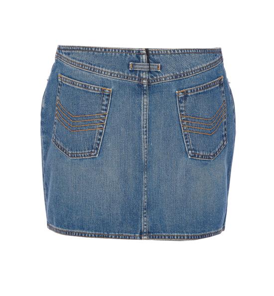 25FW 장 폴 고티에 미디 스커트 SK023 D02557 Blue - JEAN PAUL GAULTIER