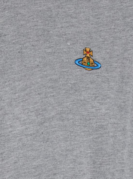25FW 비비안웨스트우드 클래식 ORB 로고 티셔츠  3G010013J001MP001 Grey - VIVIENNE WESTWOOD