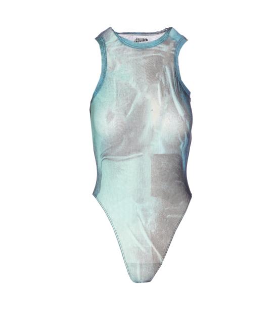 25FW 장 폴 고티에 바디수트 티셔츠 TO309 M004P5557 Blue