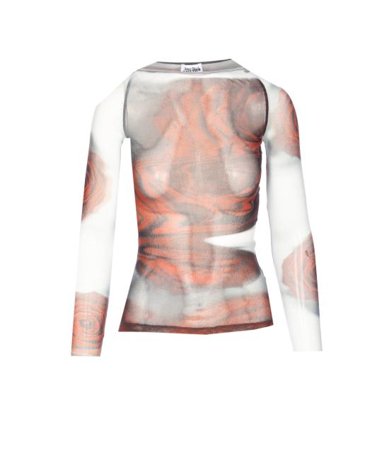 25FW 장 폴 고티에 긴팔 티셔츠 TO352 M011P010230 MultiColour