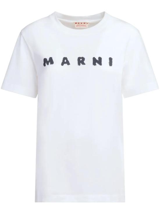 25FW 마르니 반팔 티셔츠 THJE0293P8USCX42SLW01 LILY WHITE - MARNI