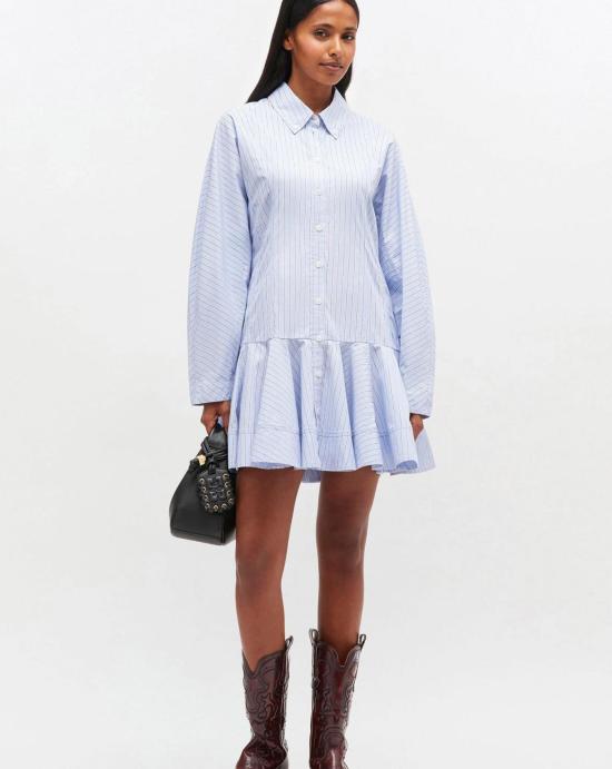 25FW 가니 미디 원피스 W1101 01M Lavender lustre - GANNI