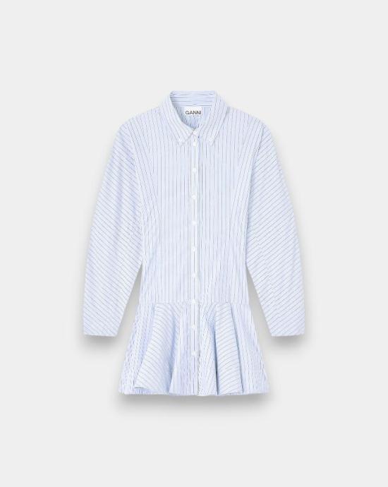 25FW 가니 미디 원피스 W1101 01M Lavender lustre