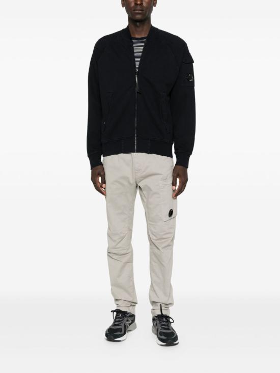 25FW 씨피 컴퍼니 다이애그널 플리스 봄버 풀집 자켓 19CMSS205A006372G 888 Total eclipse - C.P. COMPANY