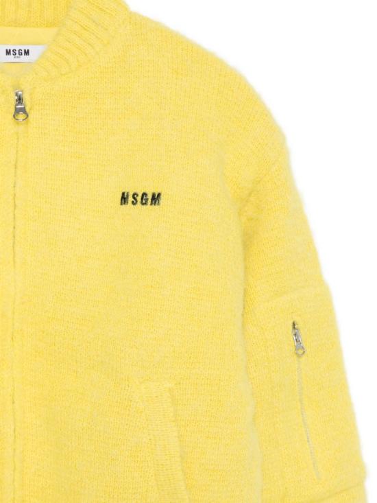25FW [키즈] 엠에스지엠 캐주얼 자켓 F5MSJGBO174 086 Yellow - MSGM
