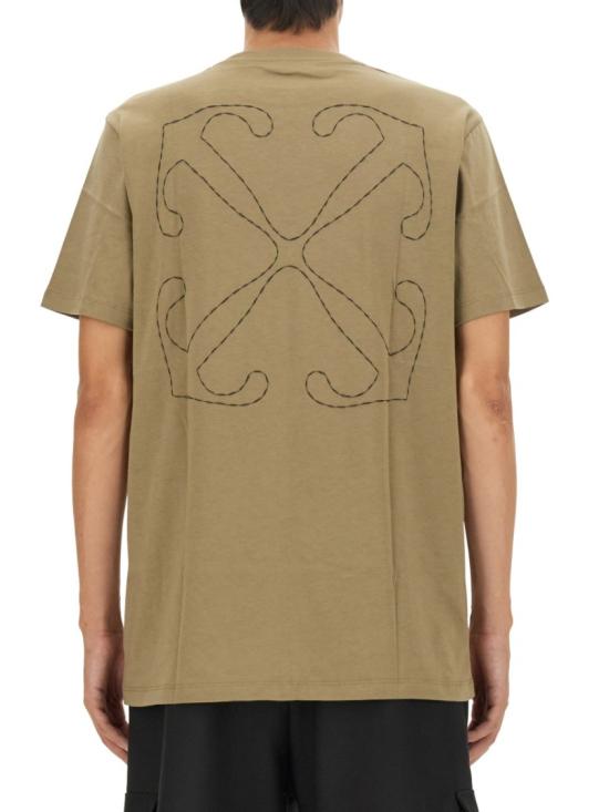  오프화이트 반팔 티셔츠 OMAA027 F23JER0086110 Neutrals - OFF WHITE