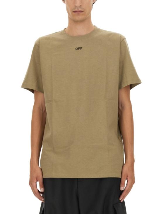  오프화이트 반팔 티셔츠 OMAA027 F23JER0086110 Neutrals