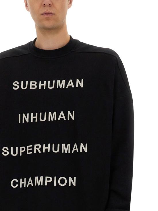 25SS 릭오웬스 x 챔피온 긴팔 티셔츠 CM01E1669 CHFE09 Black - RICK OWENS X CHAMPIONS