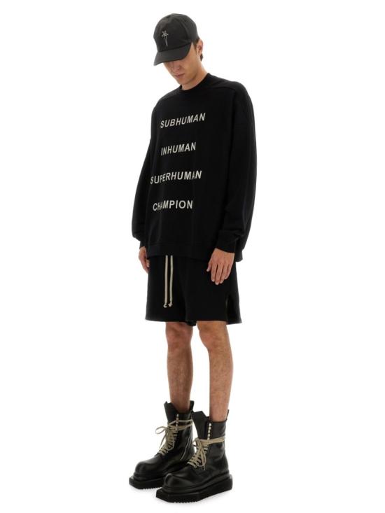 25SS 릭오웬스 x 챔피온 긴팔 티셔츠 CM01E1669 CHFE09 Black - RICK OWENS X CHAMPIONS