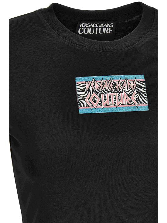 25SS 베르사체 반팔 티셔츠 78HAHC09 CJ02C899 Black - VERSACE