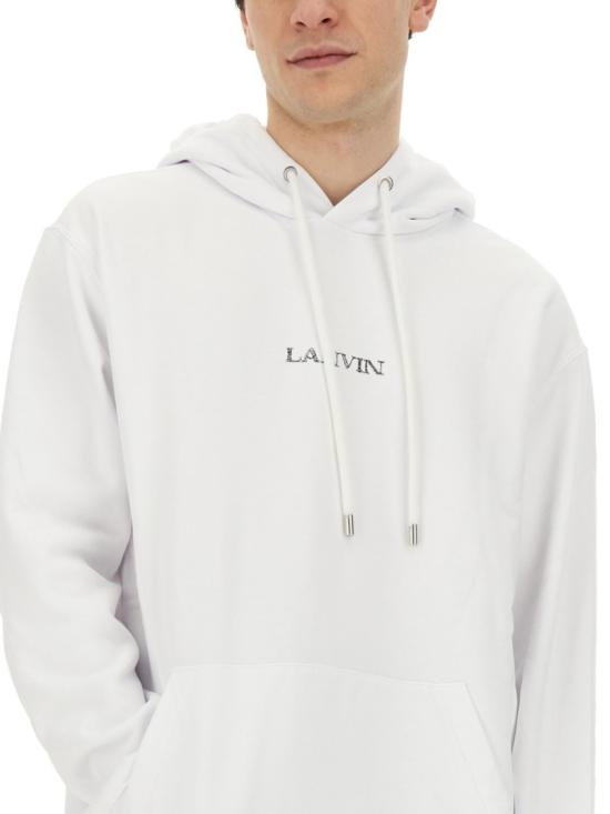  랑방 후드 티셔츠 RU HO0009 J110 P2401 White - LANVIN