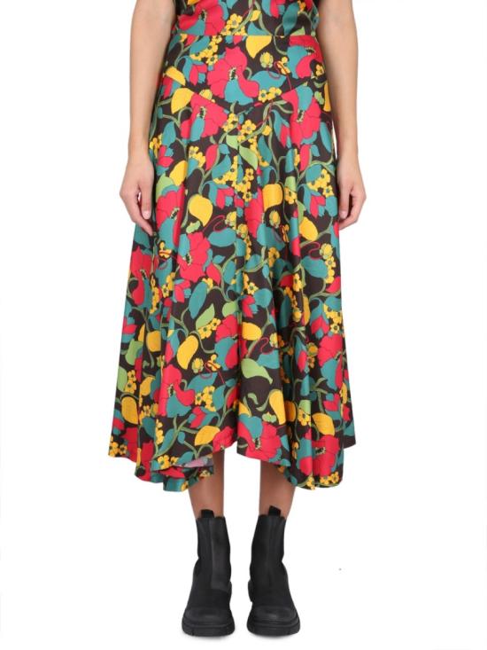  라 더블제이 롱 스커트 SKI0072 SIL001VIN0001 Multicolor