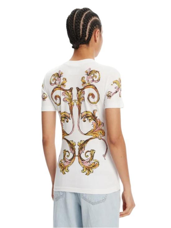 25SS 베르사체 반팔 티셔츠 78HAH6P8 JS472G03 White - VERSACE