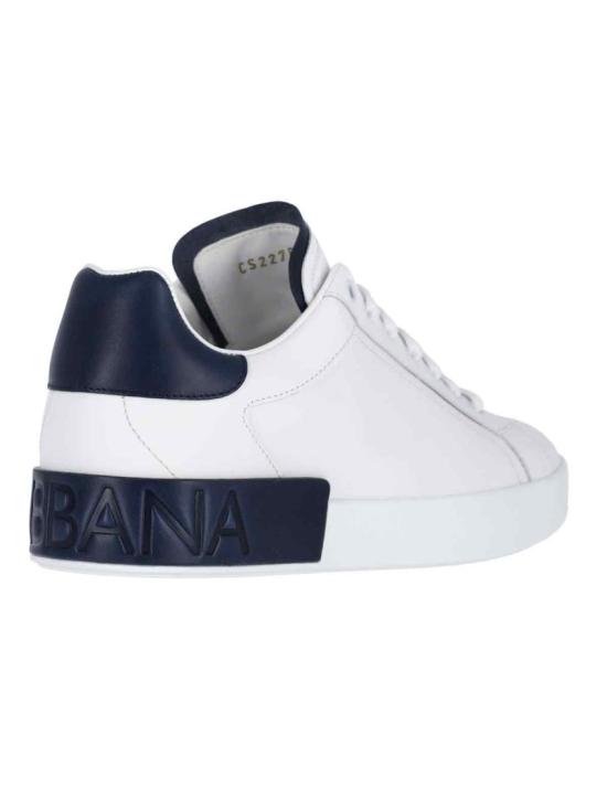25FW 돌체앤가바나 카프스킨 포르토피노 스니커즈 CS2278 A9U7389951 White - DOLCE & GABBANA