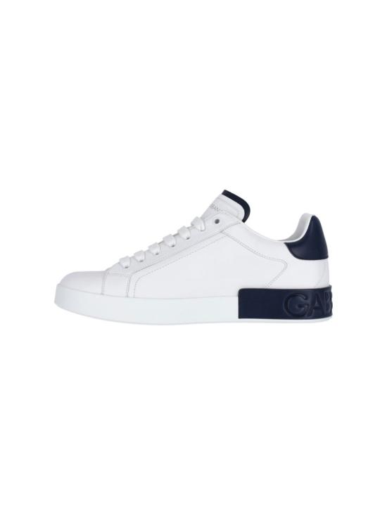 25FW 돌체앤가바나 카프스킨 포르토피노 스니커즈 CS2278 A9U7389951 White - DOLCE & GABBANA