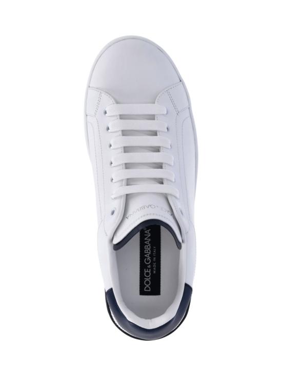 25FW 돌체앤가바나 카프스킨 포르토피노 스니커즈 CS2278 A9U7389951 White - DOLCE & GABBANA