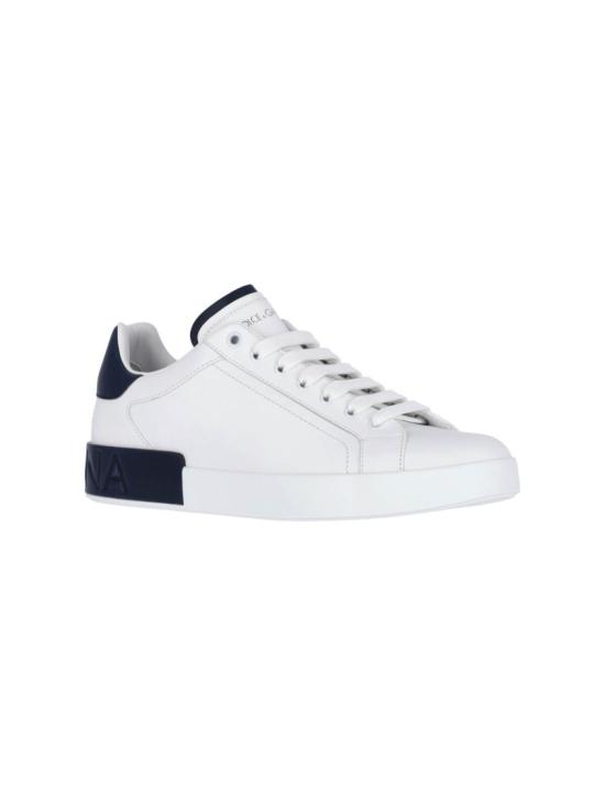 25FW 돌체앤가바나 카프스킨 포르토피노 스니커즈 CS2278 A9U7389951 White - DOLCE & GABBANA