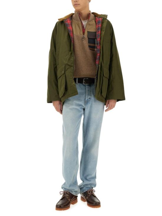  바버 X 바라쿠타 집업 니트 BRMAG0192 UF0608710 Brown - BARBOUR X BARACUTA