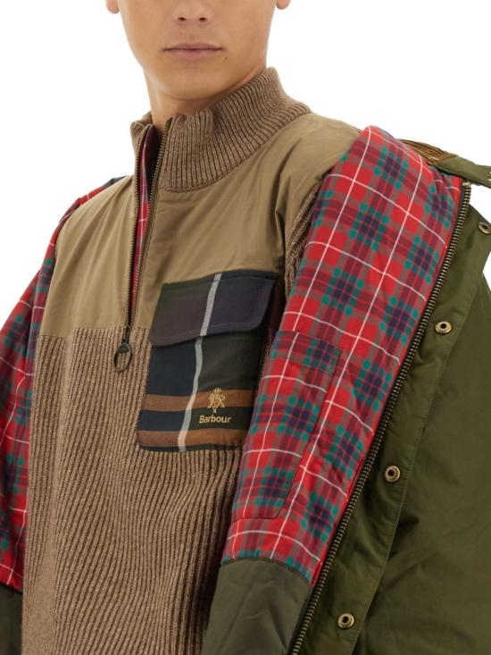  바버 X 바라쿠타 집업 니트 BRMAG0192 UF0608710 Brown - BARBOUR X BARACUTA