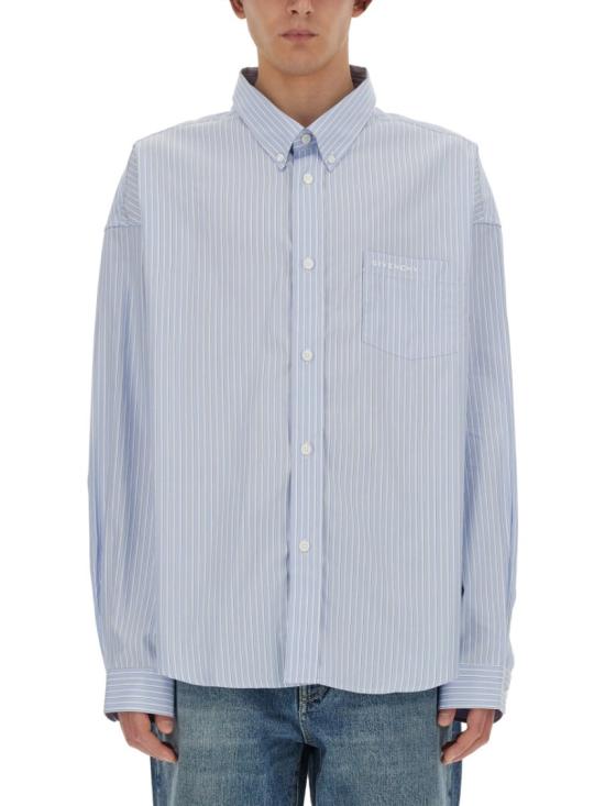  지방시 긴팔 셔츠 BM60ZW15F0 452 Blue