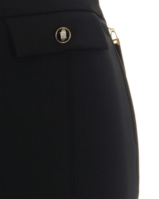 25FW 엘리자베타프랜치 스트레이트 팬츠 6694375 Black - ELISABETTA FRANCHI