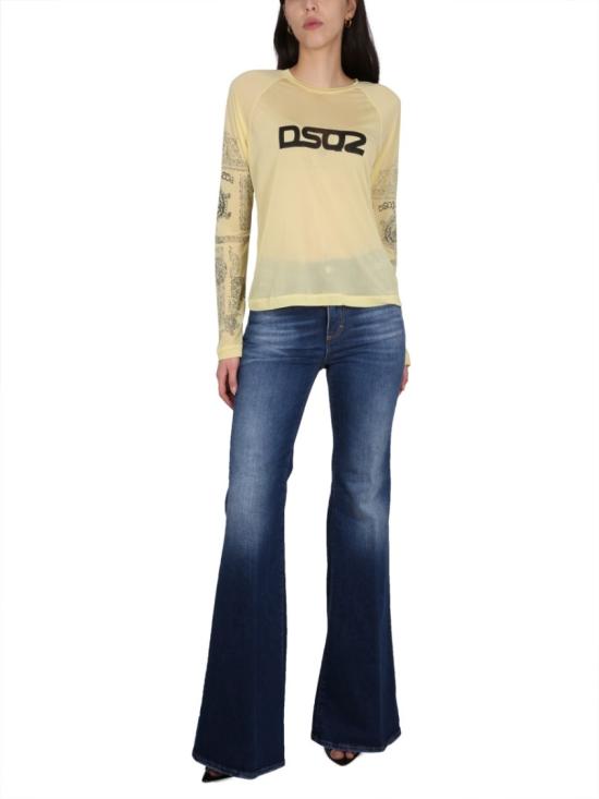  디스퀘어드2 긴팔 티셔츠 S72GD0449 S24492170 Yellow - DSQUARED2