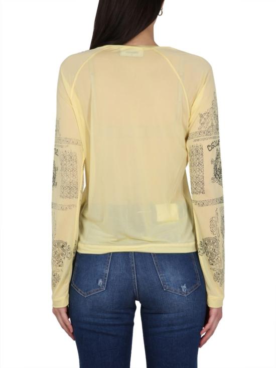  디스퀘어드2 긴팔 티셔츠 S72GD0449 S24492170 Yellow - DSQUARED2