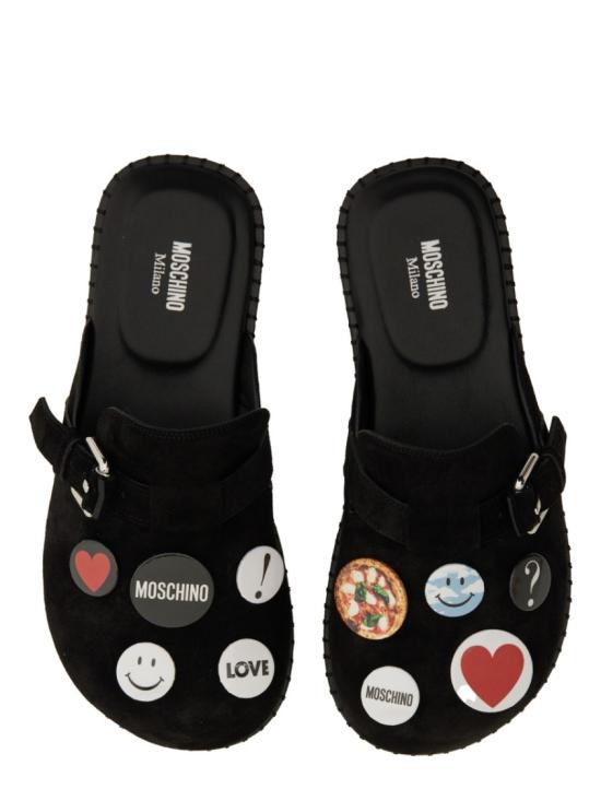  모스키노 뮬/슬리퍼 MA10252G0M ME000A Black - MOSCHINO