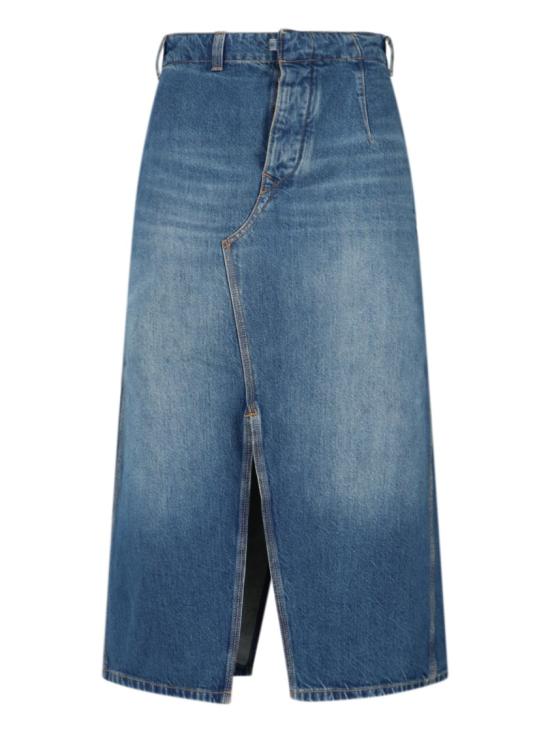 25FW 빅토리아 베컴 데님 스커트 1325DSK006587BWASHED BLUE Blue