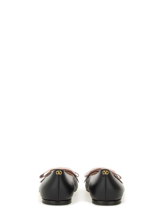 25FW 발렌티노 가라바니 보우 레더 발레 플랫 7W2S0MS0DDT 31A Black - VALENTINO GARAVANI