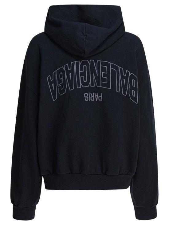 25FW 발렌시아가 후드 티셔츠 803264 Black - BALENCIAGA