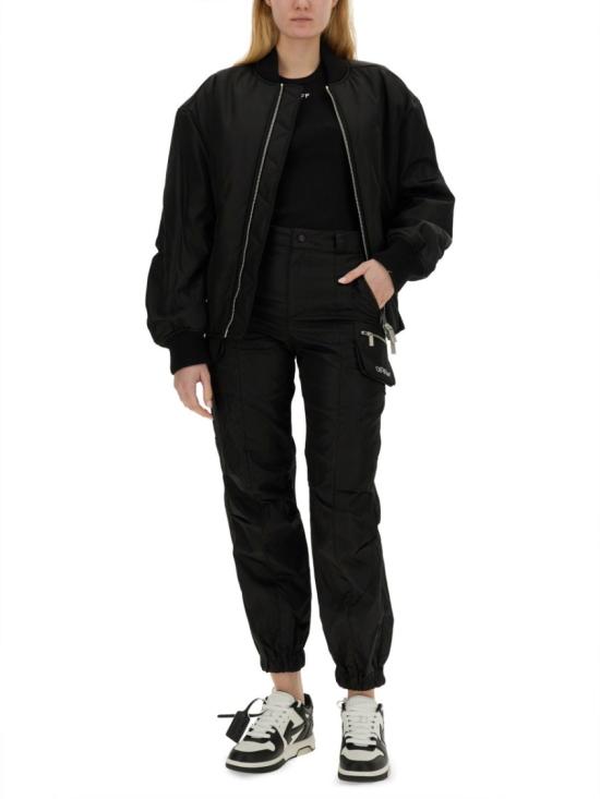  오프화이트 봄버 자켓 OWEH028 C99FAB0011010 Black - OFF WHITE