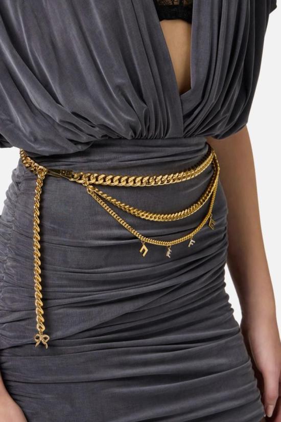 25SS 엘리자베타프랜치 숏 원피스 AB76551E2DC3 Grey - ELISABETTA FRANCHI