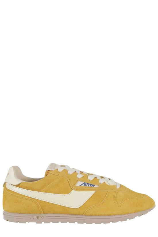 25SS 오트리 윈드스핀 스웨이드 레더 스니커즈 WSLM 096 Yellow