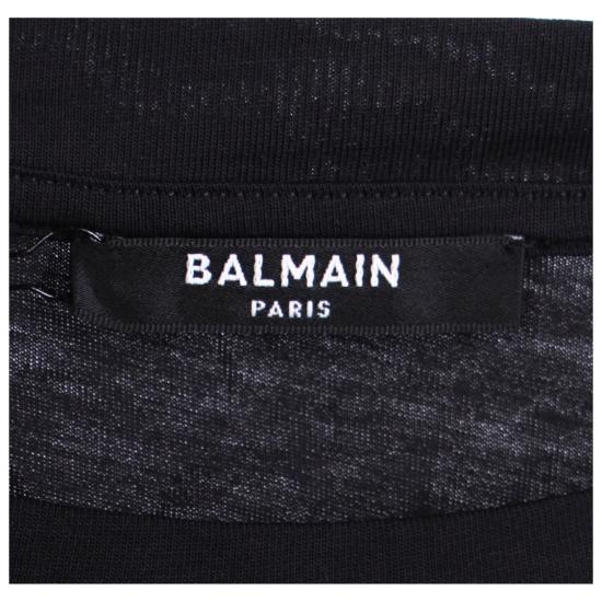  발망 반팔 티셔츠 AF1EE005BB01EAB Black - BALMAIN