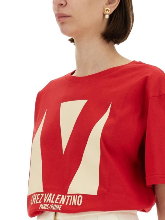  발렌티노 가라바니 반팔 티셔츠 6B3MG24H95W R9B Red - VALENTINO GARAVANI